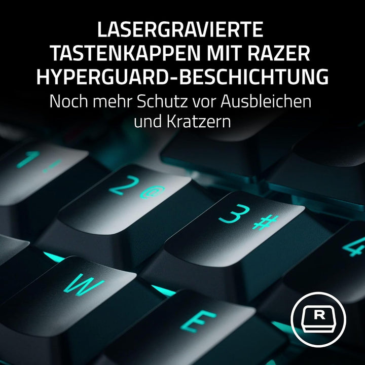 Razer DeathStalker V2 (Red Switch) - Optische Low-Profile-Gaming-Tastatur (Lineare Optische Switches