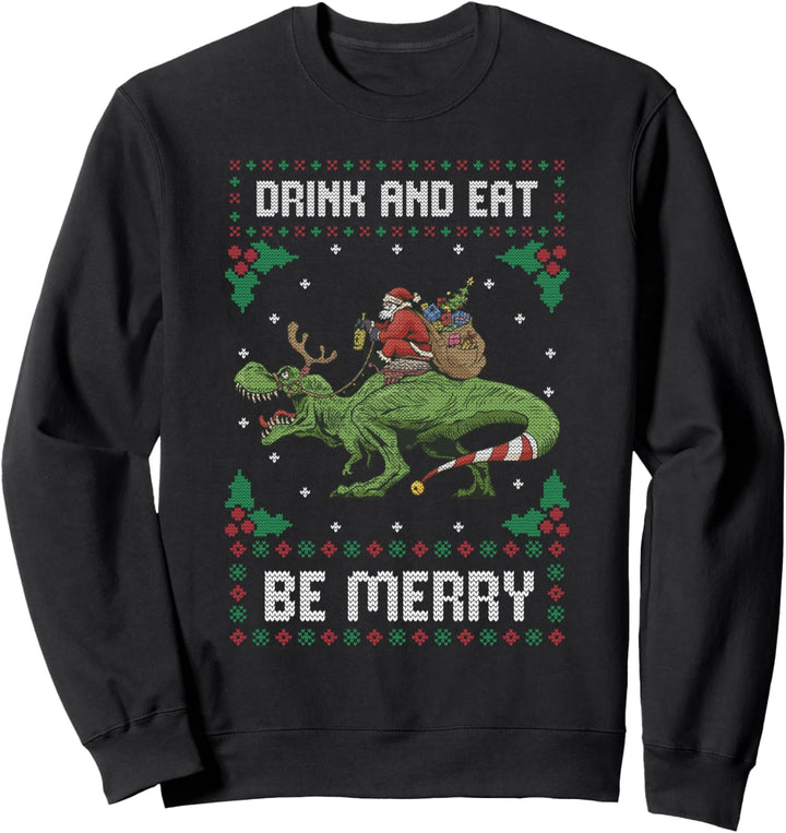Dino Weihnachten Dinosaurier Sweatshirt