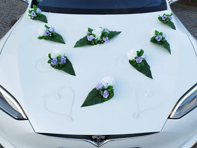 Traumschmuck Auto Schmuck Braut Paar Rose Deko Dekoration Autoschmuck Hochzeit Car Auto Wedding Deko