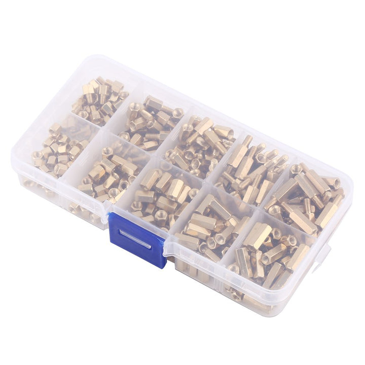300pcs M3 Abstandshalter Distanzhülse Schrauben Messing StandOff Männliche Weibliche Hexe Spacers Fü