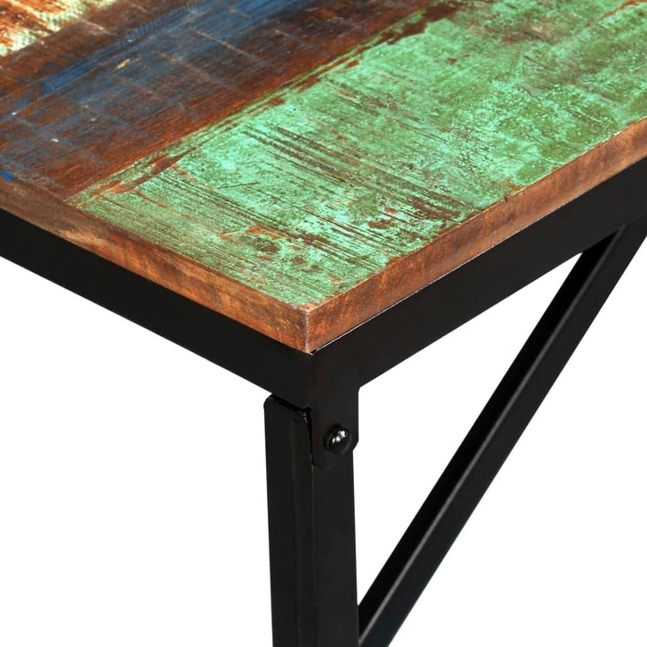 vidaXL Sitzbank Altholz Vintage 110x35x45cm Holzbank Wartebank Flurbank Bank Mehrfarbig 110 x 35 x 4