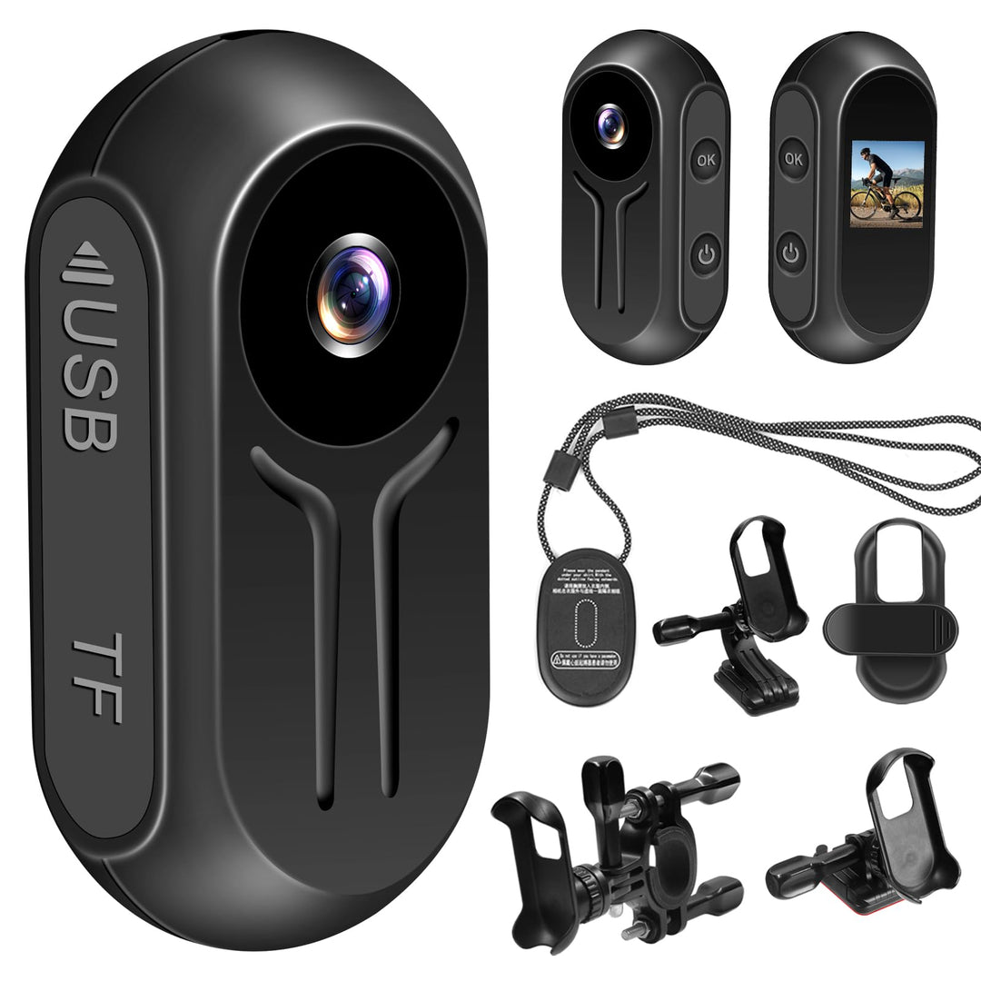 Aufgerüstete Action Cam, 120° Mini Action Videokamera, Magnet Mini Body Kamera, Tragbare Kleine Spor