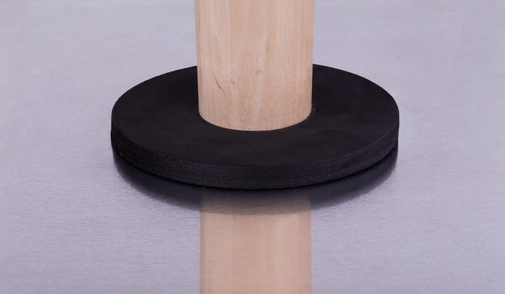 MIVOS Aluminium Glättekelle - 330 x 330 mm - Traufel mit Griff aus Holz - Putzkelle mit abgerundete