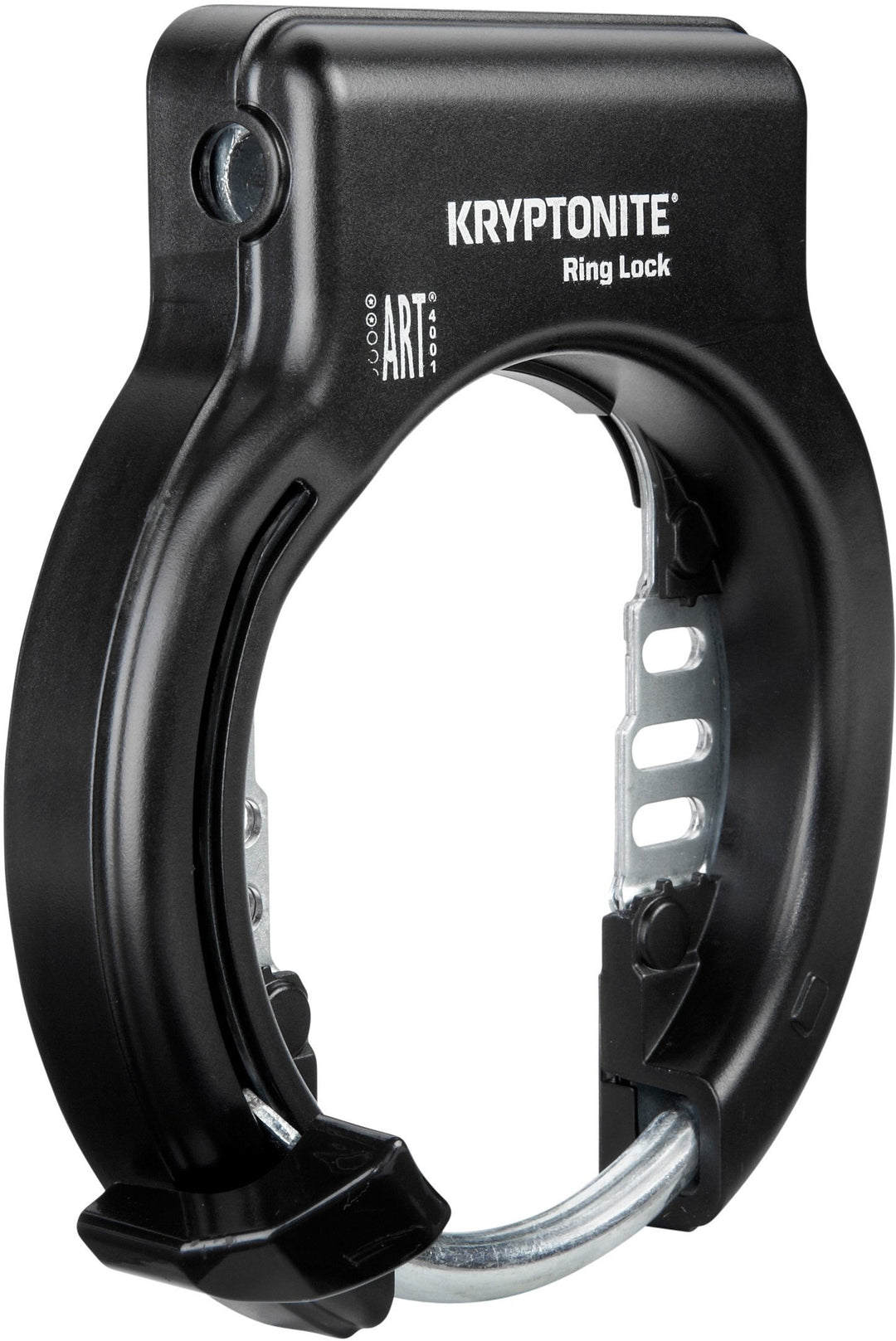 Kryptonite Unisex-Adult Ring Lock with Plug in Capability-Non Retractable, Black, One Size Schwarz,