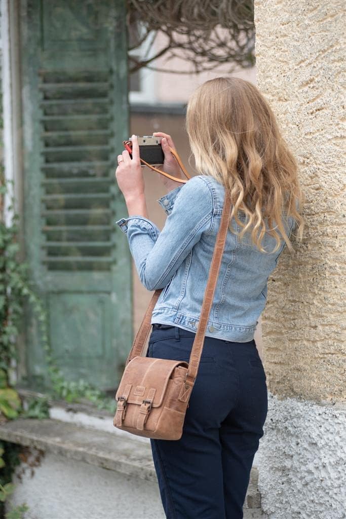 DÖRR Leder Tasche Kapstadt small, hochwertige Umhängetasche aus echtem Leder, schick und zeitlos ele