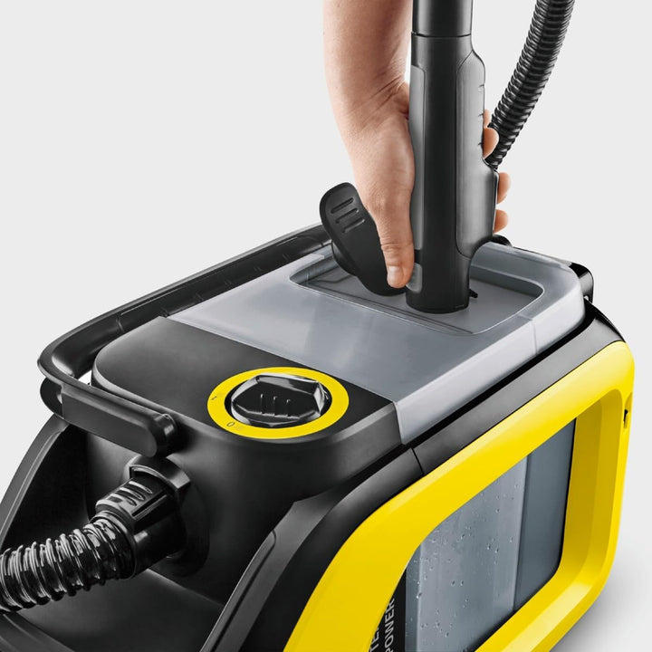 Kärcher SE 3-18 Compact Akku-Waschsauger (Integrierter Sprühschlauch, extra Wasch- und Fugendüse zur