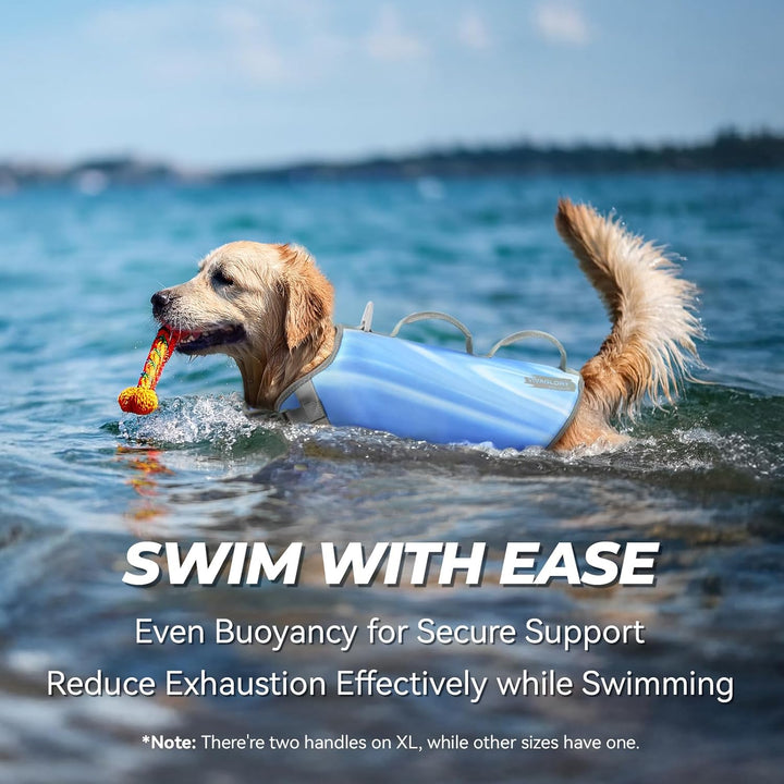 VIVAGLORY Neopren Schwimmweste Hund Hundeschwimmweste Für Wassersport Schwimmen & Hunter, Leichte Si