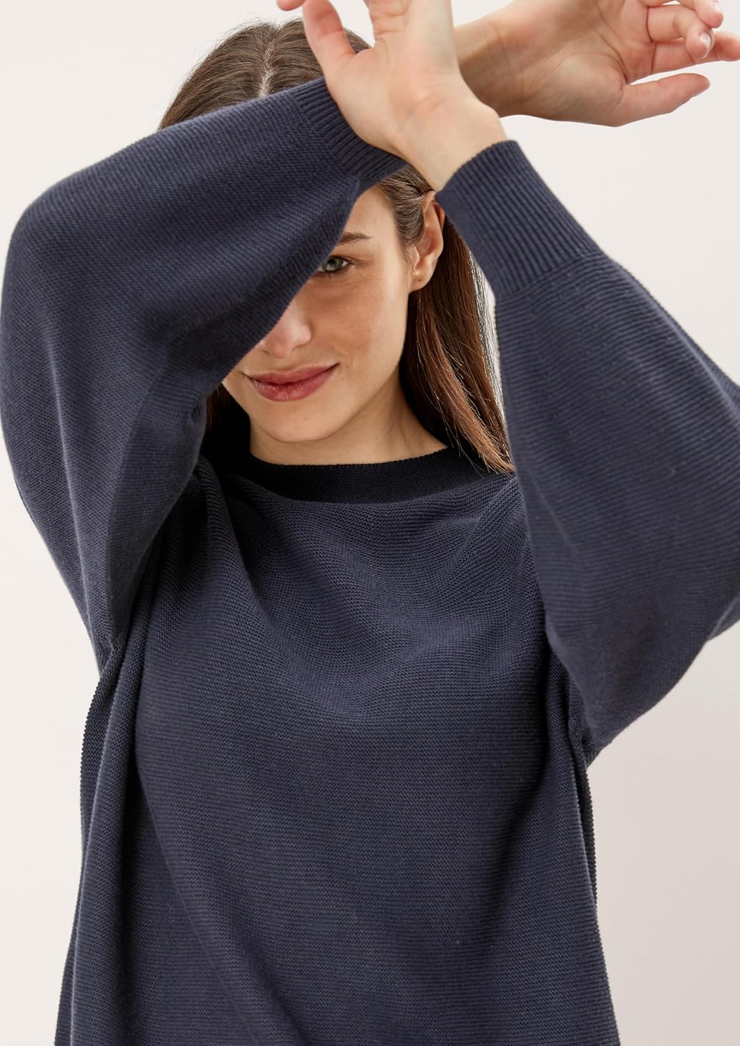 s.Oliver Strickpullover aus Viskosemix 34 5959_navy, 34 5959_navy
