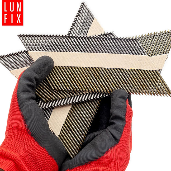 34° Ringschaftnägel 2,8x65 mm aus Stahl unverzinkt, papiergebunden auf Streifen – Packung 4000 Stk.