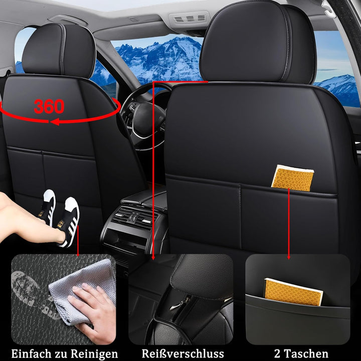 Komplettes Autositzbezug-Set, Abriebfest, Schützt Vor Haustierkratzern & Fell, Unentbehrlich Für Lan