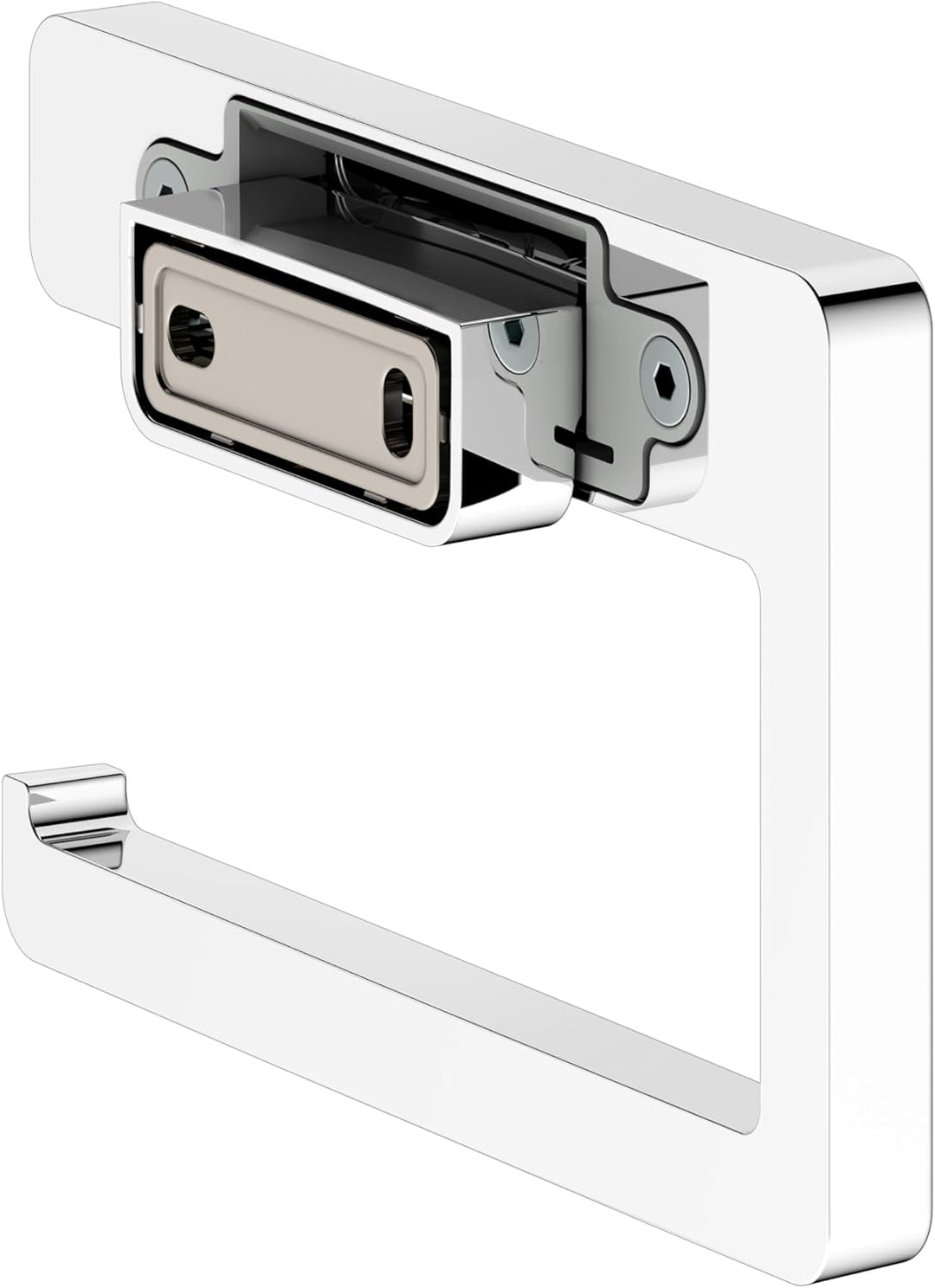 KEUCO Toilettenpapierhalter aus Metall, Hochglanz-verchromt, offene Form, WC-Rollenhalter für Badezi