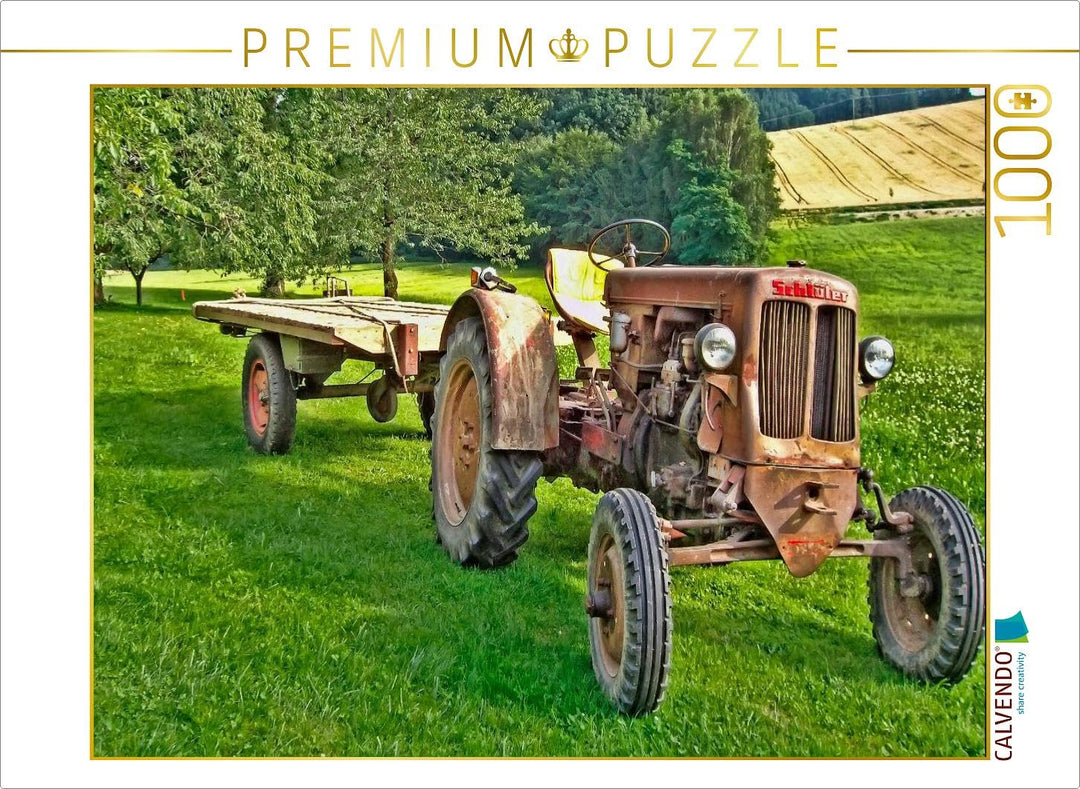 CALVENDO Puzzle Traktoren - Game Over 1000 Teile Lege-Grösse 64 x 48 cm Foto-Puzzle Bild von Peter R