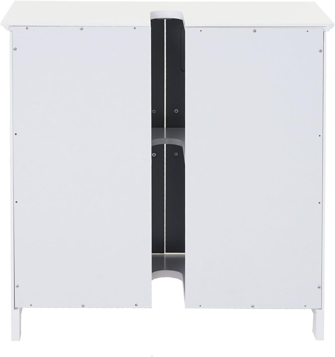 Mendler Waschbeckenunterschrank HWC-A85, Badschrank 60x60x30cm - grau, Grau