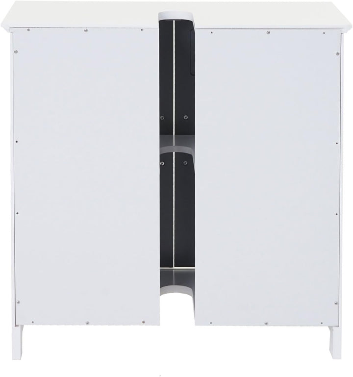 Mendler Waschbeckenunterschrank HWC-A85, Badschrank 60x60x30cm - grau, Grau