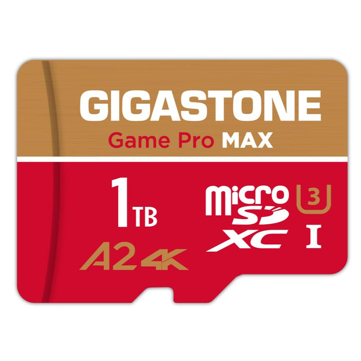 Nur für Switch 1 GIGASTONE 1TB Micro SD Karte, Game Pro MAX, bis zu 170/140 MB/s, MicroSDXC Speicher
