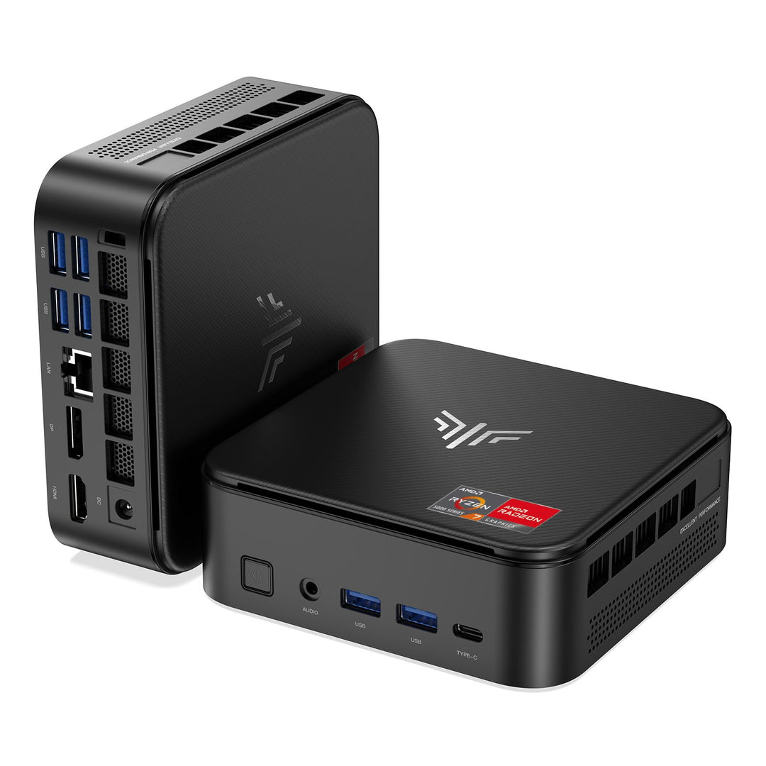 NiPoGi AM02PRO Mini PC AMD Ryzen 7 5700U 16GB Dual DDR4 512GB SSD Micro Desktop Computer mit Radeon