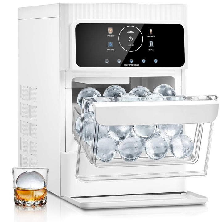 Eiswürfelmaschine für Eiskugeln, 2.5" Extragrosser Eishockeypuck, 3 Stk Transparente und Rissfreie E
