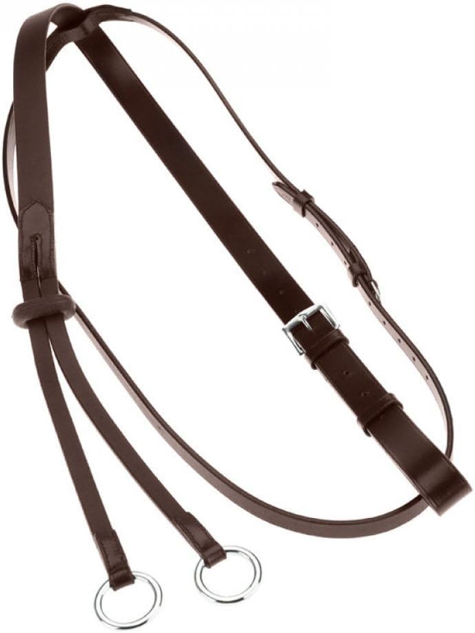 Horze Leder Martingal Dark Brown(DBR) Cob, Dark Brown(DBR) Cob