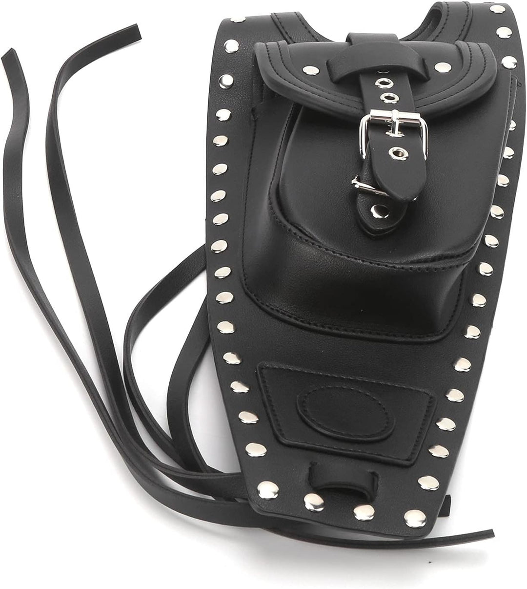 Motorrad Tanktasche Kunstleder Tanktasche Schwarz Tankpad Motorradzubehör, Gepäck und Zubehör