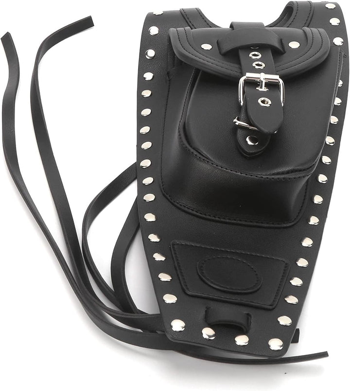 Motorrad Tanktasche Kunstleder Tanktasche Schwarz Tankpad Motorradzubehör, Gepäck und Zubehör
