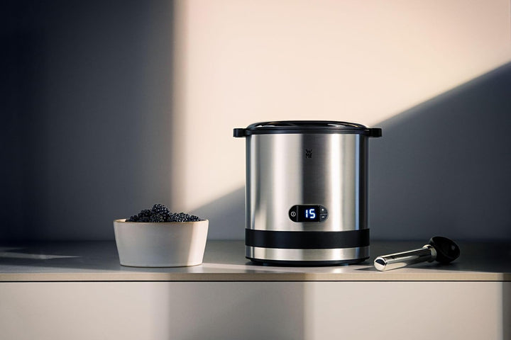 WMF Set 3-teilig Küchenminis 3in1 Eismaschine, Ice Maker für Frozen Joghurt, Sorbet und Eiscreme und