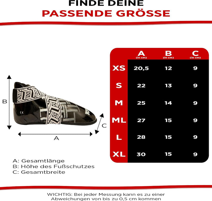 TOP TEN Fussschutz „Superlight Prism“ Schwarz M, Schwarz M