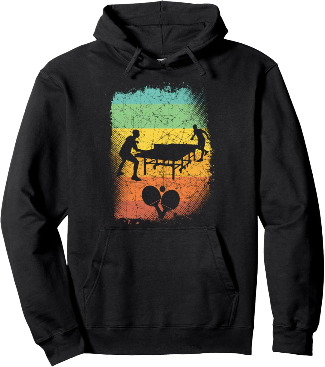 Lustiger Tischtennisspieler Geschenk Vintage Tischtennis Pullover Hoodie