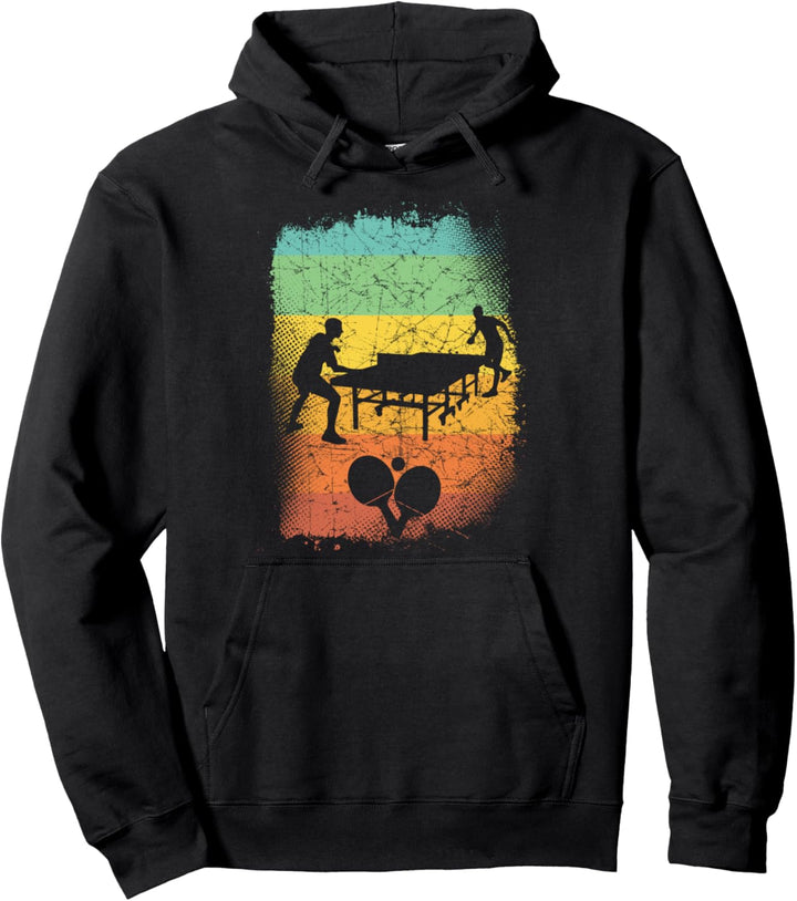 Lustiger Tischtennisspieler Geschenk Vintage Tischtennis Pullover Hoodie