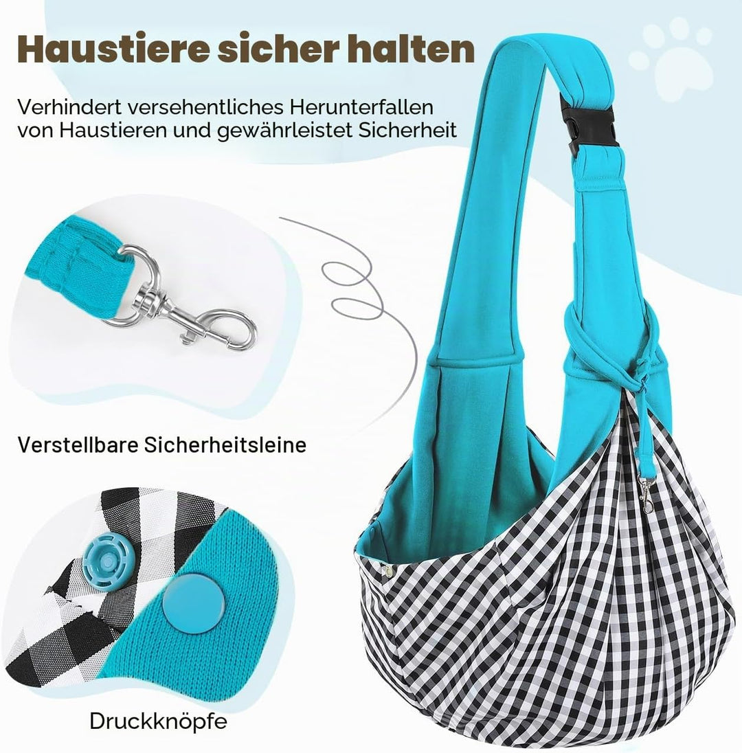 Pawaboo Hundetragetasche, Tragbare Haustier Hundetasche mit Verstellbare Schultergurt,Outdoor Reise