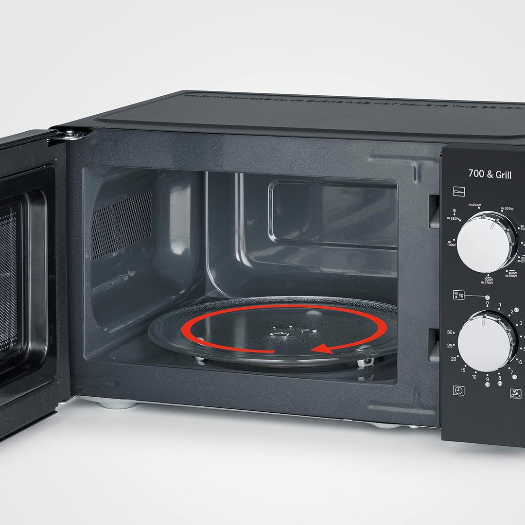 SEVERIN 2-in-1 Mikrowelle mit Grill 700 W, 900 W Grill, Grillofen mit 9 Automatikprogrammen, Mikrowe