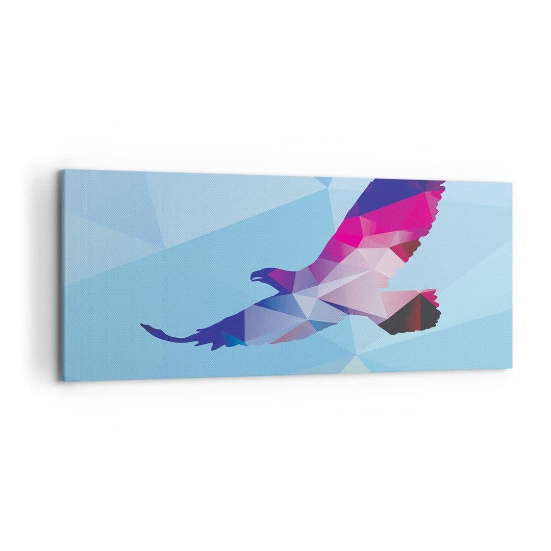 Wandbilder Dekoration Wohnzimmer Eagle Illustration modern Grafik Panorama Bilder auf Leinwand 120x5