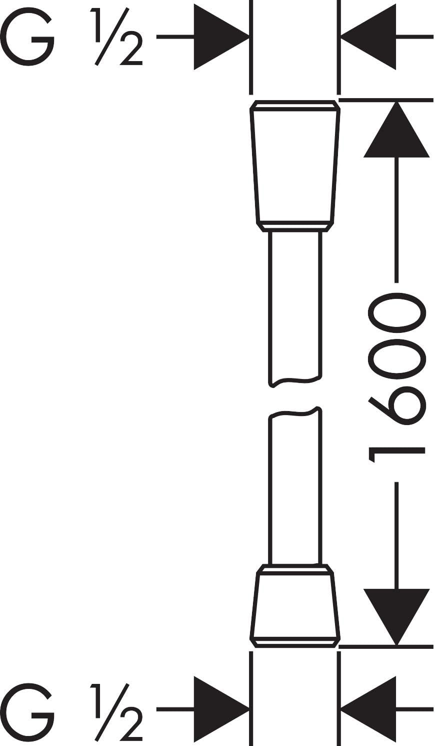 hansgrohe wassersparender Duschkopf Crometta, Sparduschkopf 6l/min, Duschbrause, Weiss/Chrom & Braus
