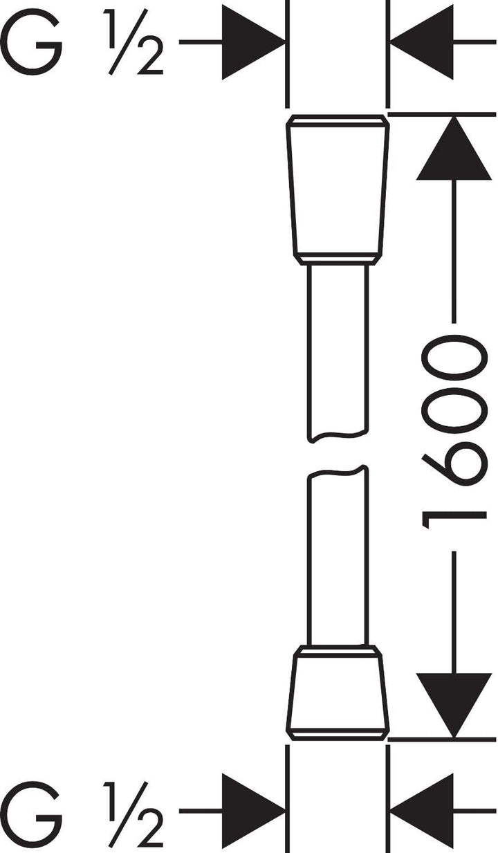 hansgrohe wassersparender Duschkopf Crometta, Sparduschkopf 6l/min, Duschbrause, Weiss/Chrom & Braus