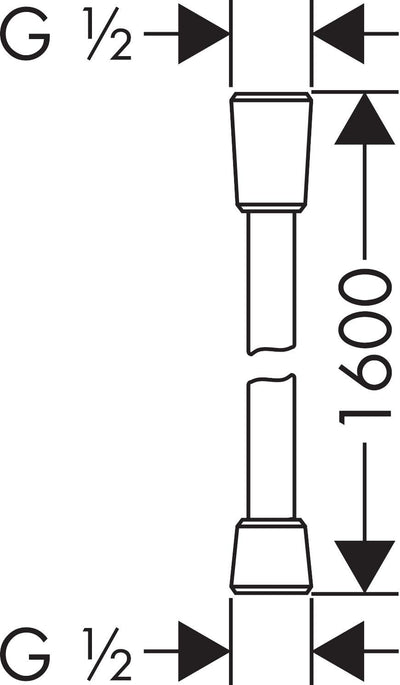 hansgrohe Duschkopf Vernis Blend, Duschbrause 2 Strahlarten, Antikalk-Funktion, Chrom & Brauseschlau