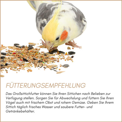 SUPRAVIT Grosssittichfutter 25 kg - Körnermischung für Grosssittiche - Grosssittich Vogelfutter mit
