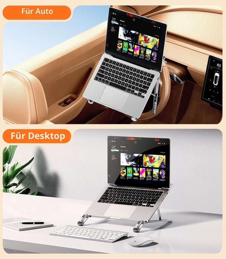 Auto-Laptophalterung, Lenkradablage, höhenverstellbar, Auto-Schreibtisch für Laptop, Computer, Table