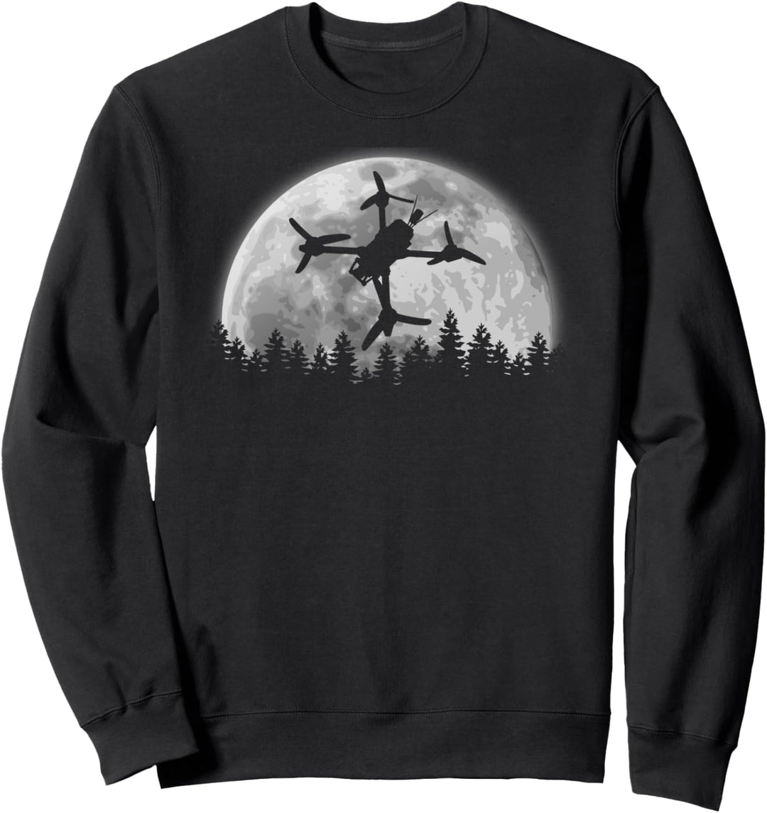 Moon Drohne UFO Freestyle FPV Racing Quadcopter Moonlight Sweatshirt
