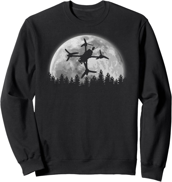 Moon Drohne UFO Freestyle FPV Racing Quadcopter Moonlight Sweatshirt