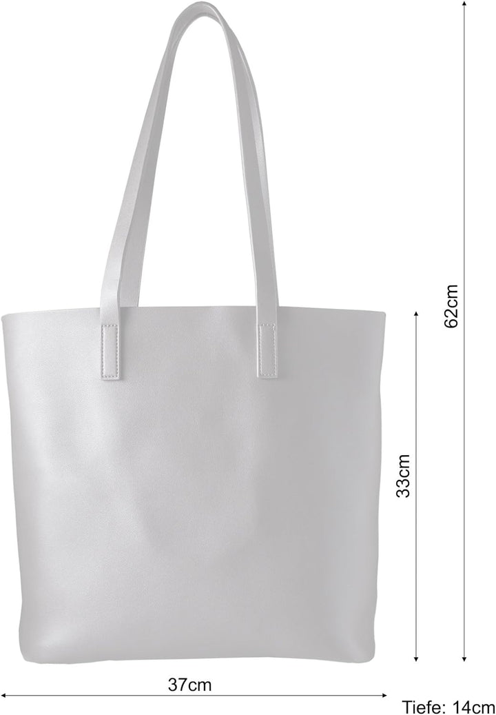 cecilia&amp;bens Handtasche | Shopper Damen gross | Schultertasche Umhängetasche inkl. Innentasche mit R