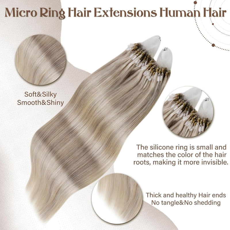 Hetto Microring Extensions Echthaar Blond Microring Echthaar Extensions Remy Echthaar Micro Ring Ext