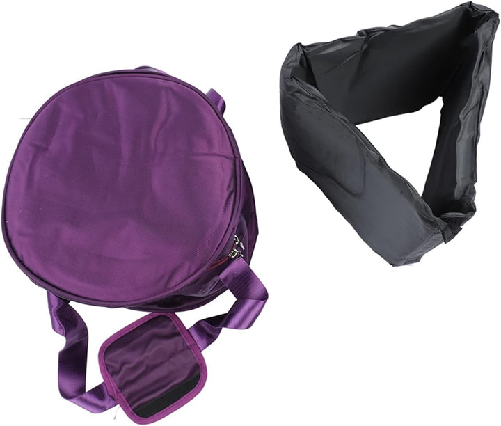 SEAFRONT Lila Kristall-Klangschalen-Etui, Verdicktes Design, Musikschalen-Tasche mit Doppelreissvers