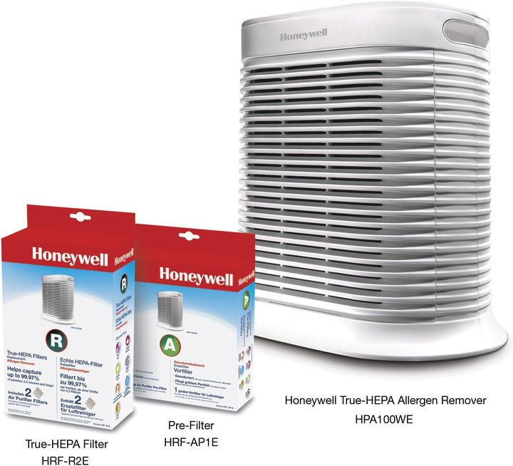 Honeywell Echter HEPA-Ersatzfilter HRF-R2E für die Anwendung im Luftreiniger HPA100WE, 1 Stück