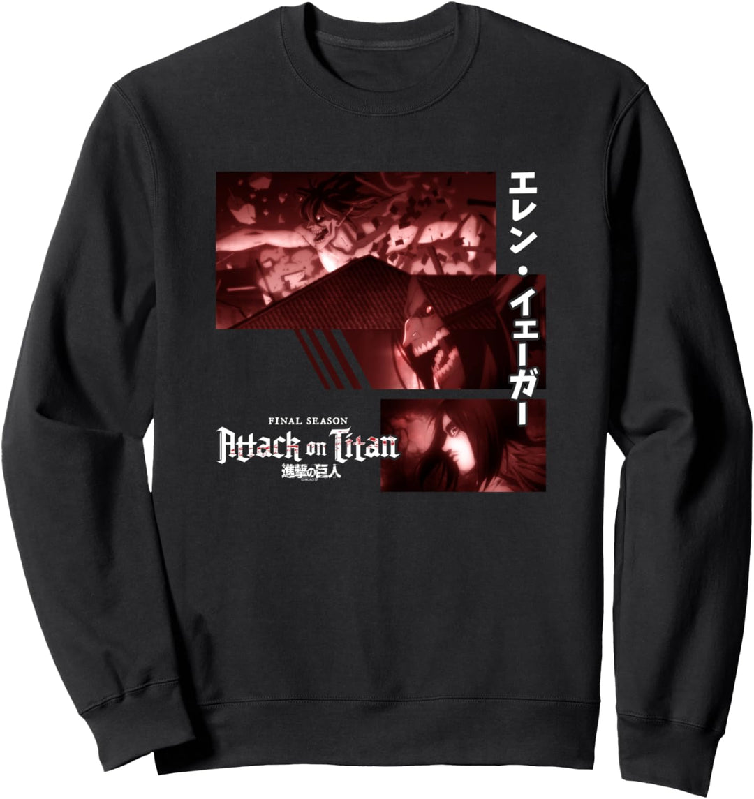Attack on Titan Season 4 Eren Titan Collage Sweatshirt