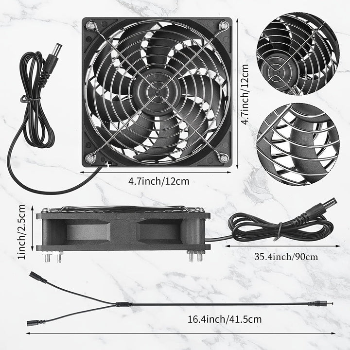 10 W Solarpanel Lüfter Set Wettermüster Doppelt Abluftventilator mit Solarkraft für Hühnerstall Gewä