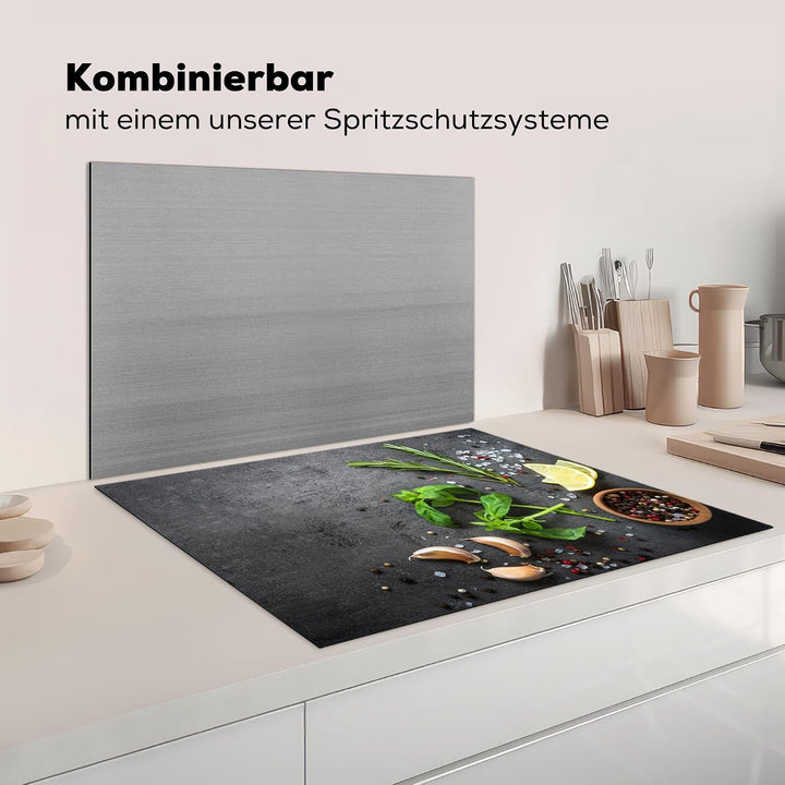 KitchenYeah© Herdabdeckplatte Einteilig Ceranfeld Abdeckplatte für | 77x59 cm - Induktionsschutz Cer