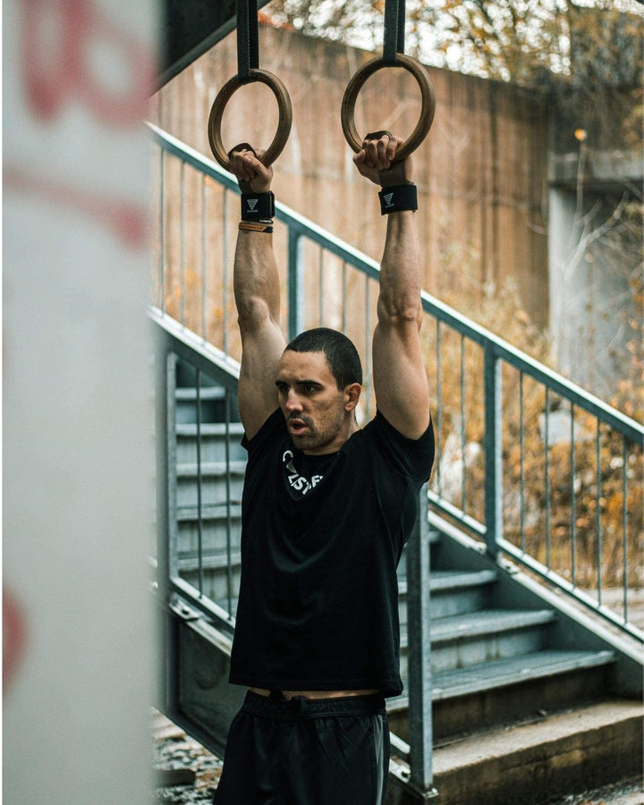 GORNATION Fitness-Handschuhe, Leder-Grips mit Handgelenkstütze für Herren &amp; Damen, Alternative für T