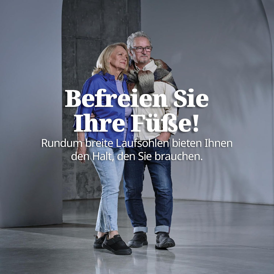 diawin Diabetiker Schuhe Herren und Damen – Nahtloser Grosszügiger Extratiefer Innenraum – Orthopädi