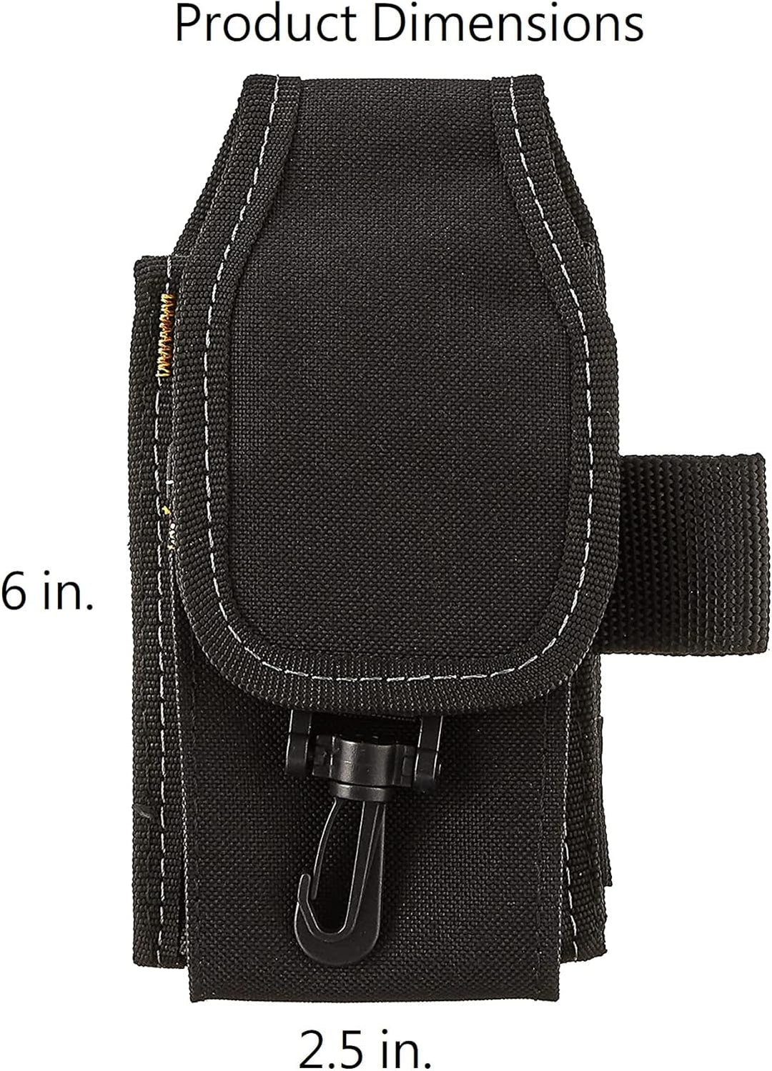CLC Custom LeatherCraft Handy/Werkzeughalter mit 5 Fächern, klein, Schwarz