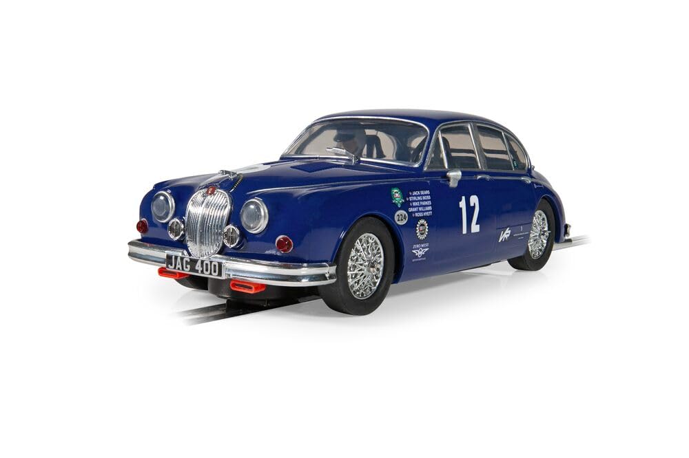 Scalextric Jaguar MK2 - Grant Williams Racing Slotcar, Blau, Jaguar MK2