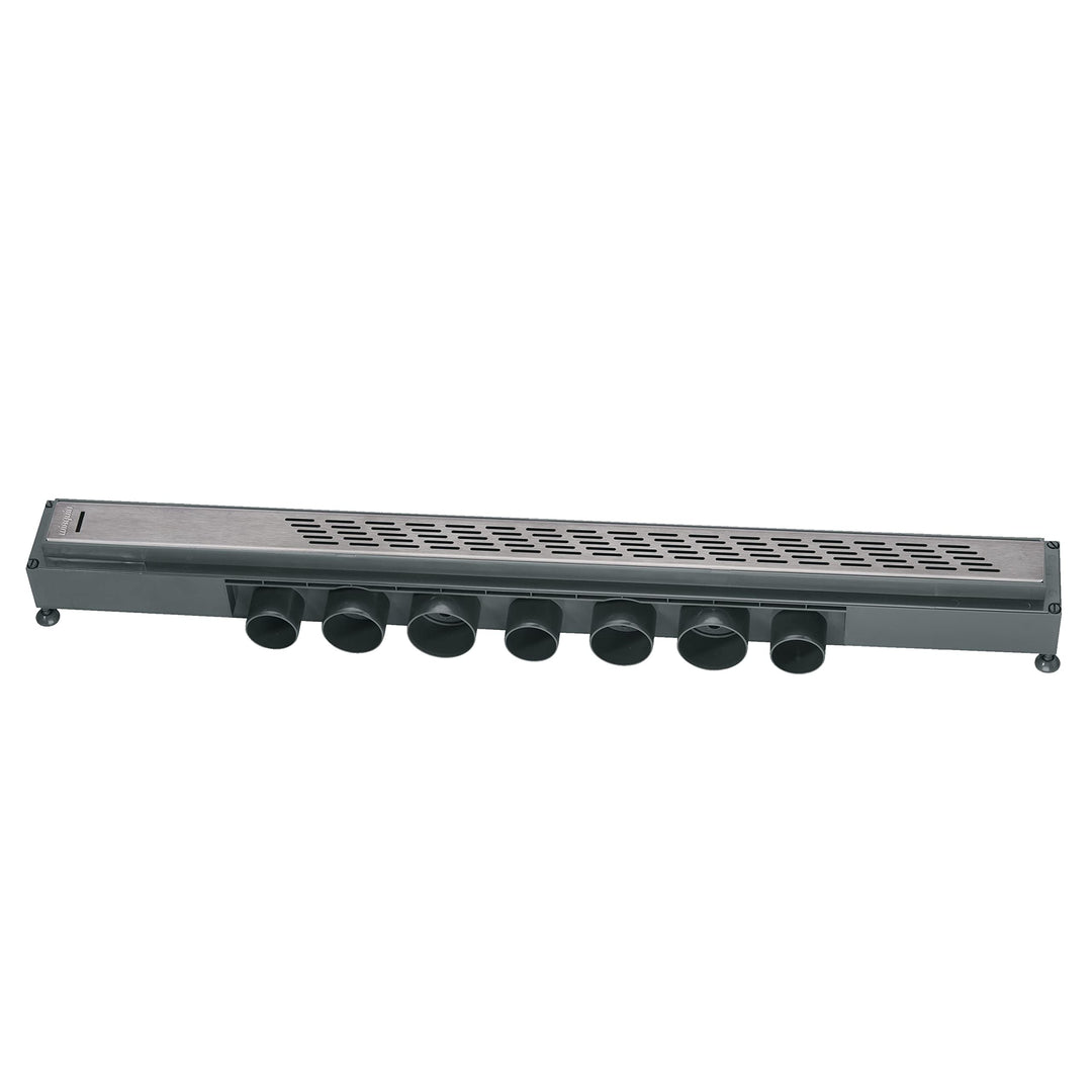 Wirquin Express'eau 30718579 Duschrinne mit Line-Gitter, 800 mm